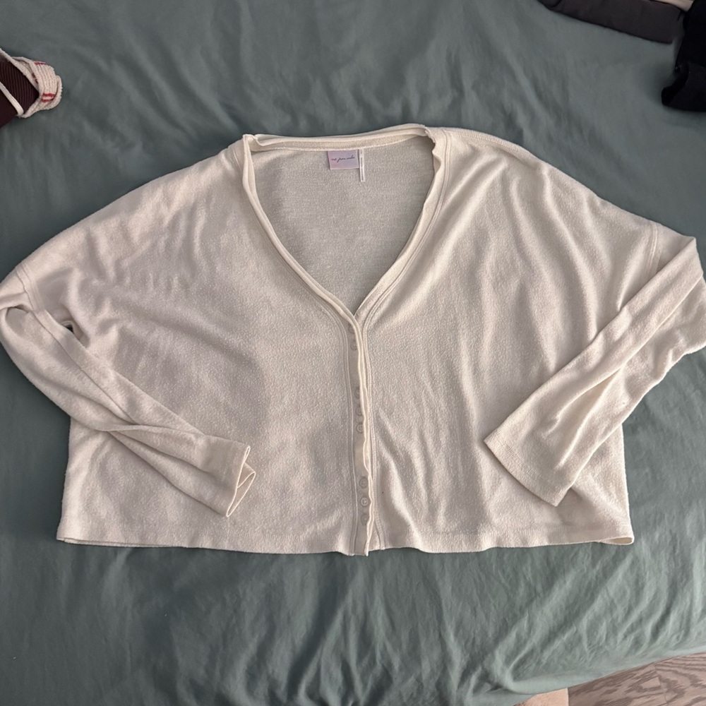 Urban Outfitters Yellow Button-Up Cardigan